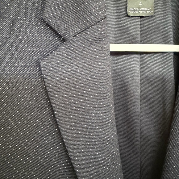 Club Monaco Deep Navy Polka Dot Blazer - Picture 5 of 14